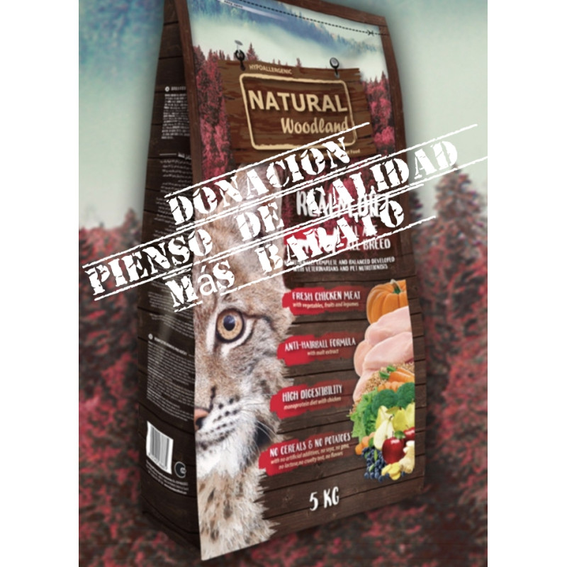 Donacion Pienso Woodland Pollo