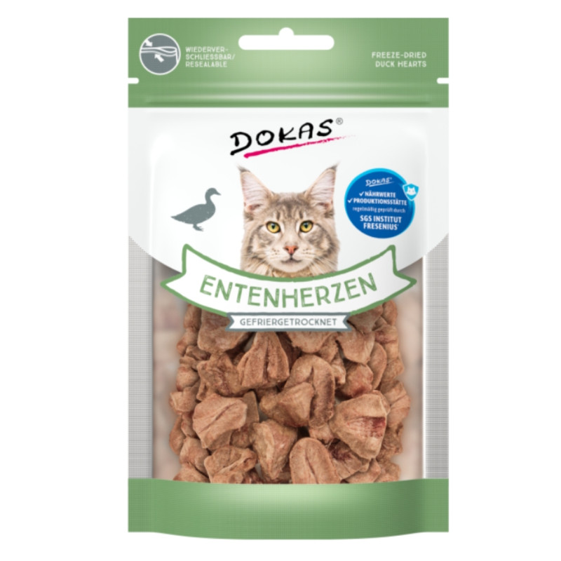 Corazones de pato gatos Dokas