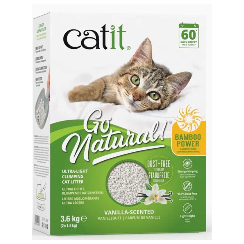 Arena Catit ligera Bambú