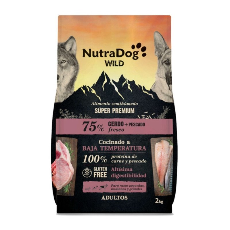 Cerdo y pescado Semihúmedo Nutradog