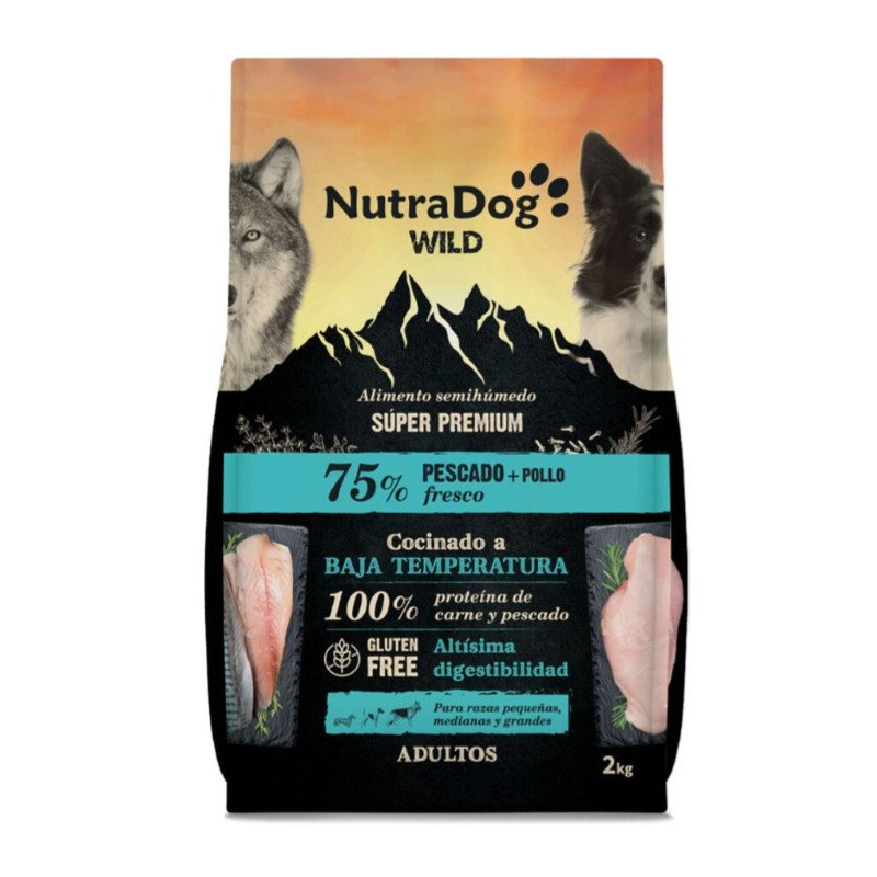 Pescado y pollo Semihúmedo Nutradog