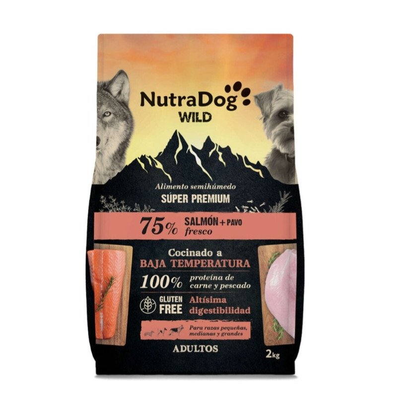 Salmón y pavo Semihúmedo Nutradog